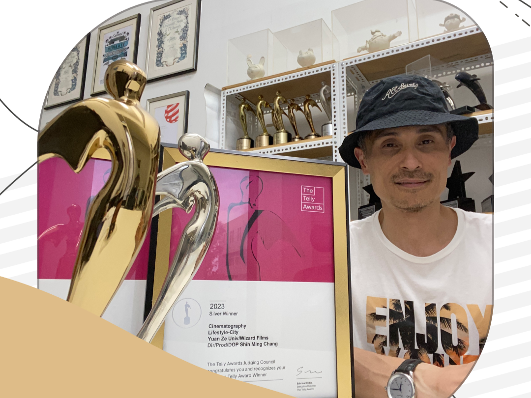 張世明老師榮獲2023Telly Awards（泰利獎）多項殊榮
